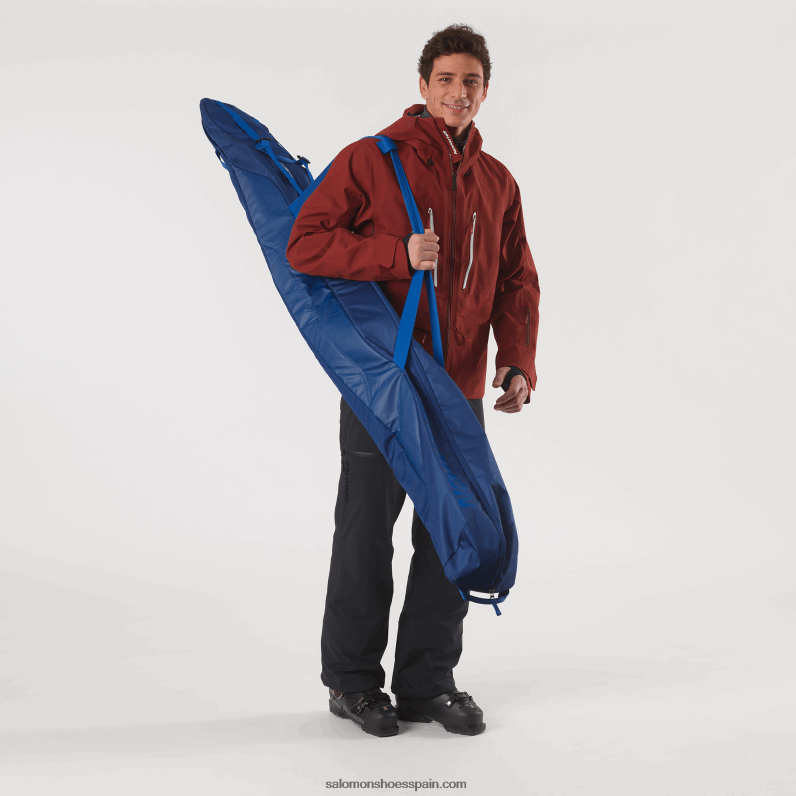 bolsa de esquí para hombre - extender 1p acolchado 160-210 Salomon 00B0PZ407 azul náutico/peonía azul marino