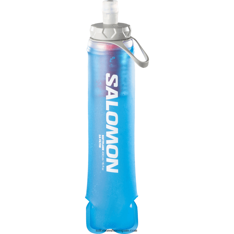 accesorios de hidratación para hombre - matraz suave xa filter 490ml/16oz 42 Salomon 00B0PZ1208 azul claro