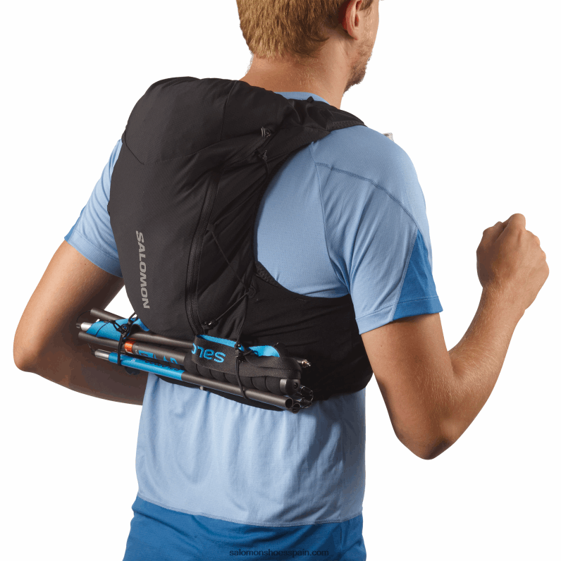 chaleco de running hombre con petacas incluidas - adv skin 12 Salomon 00B0PZ301 negro
