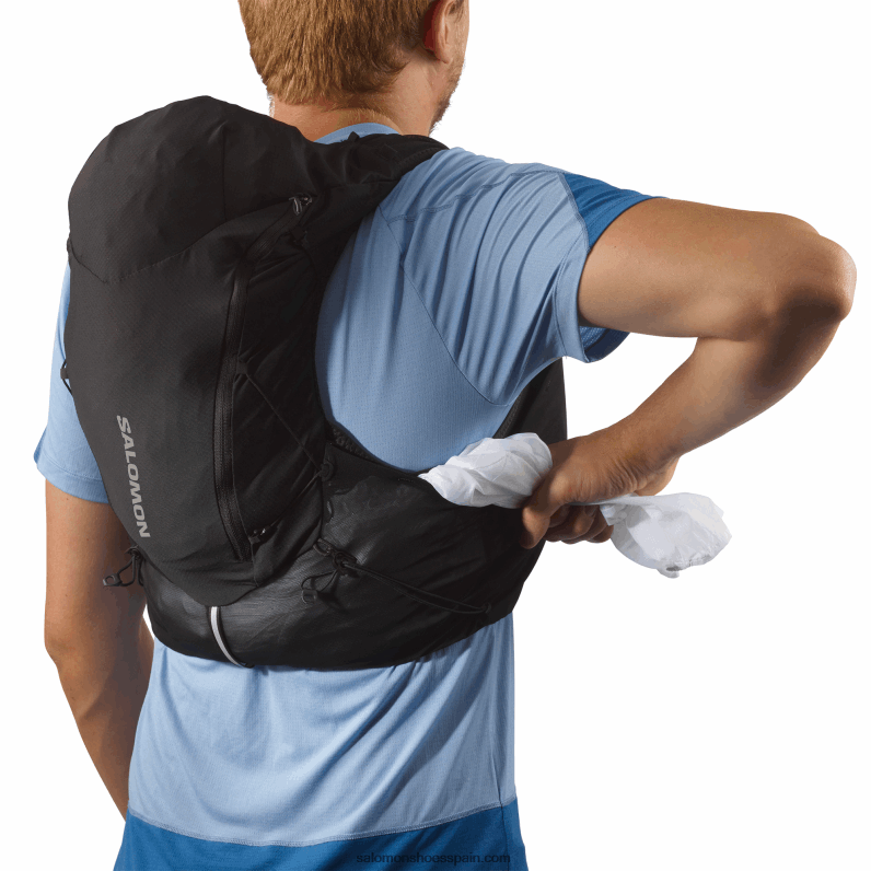 chaleco de running hombre con petacas incluidas - adv skin 12 Salomon 00B0PZ301 negro