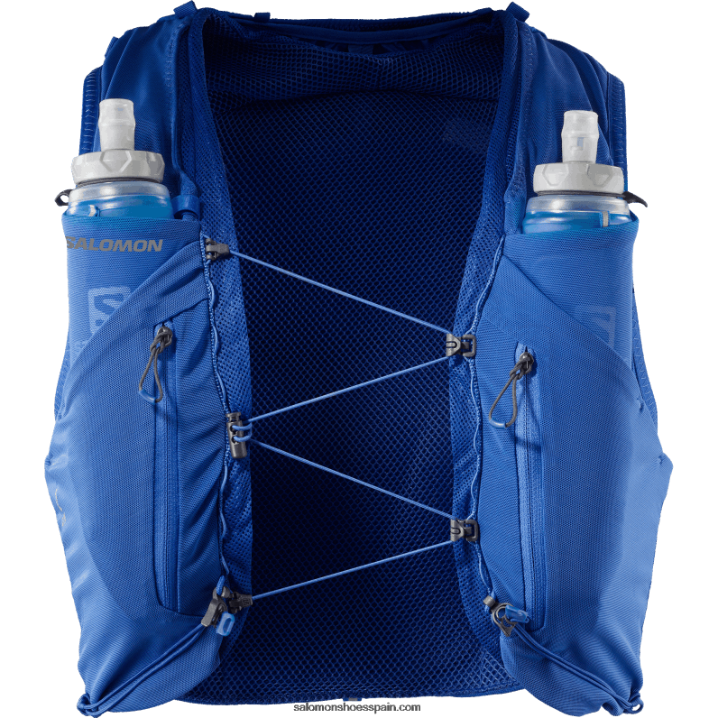 chaleco de running hombre con petacas incluidas - adv skin 12 Salomon 00B0PZ302 azul marino/ébano/blanco