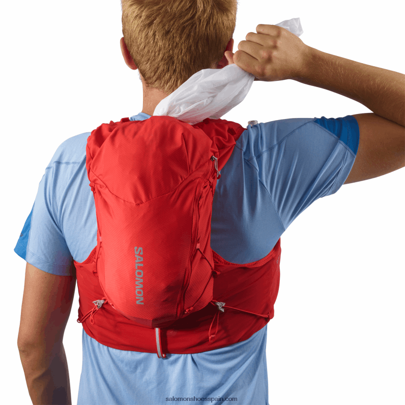 chaleco de running hombre con petacas incluidas - adv skin 12 Salomon 00B0PZ303 bayas de goji/ébano
