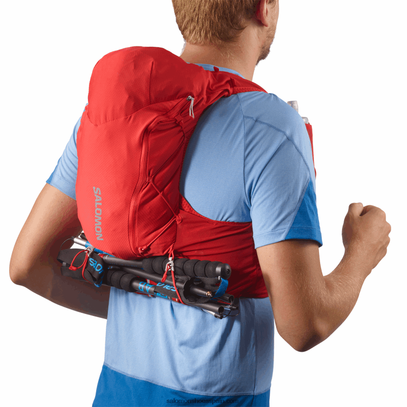 chaleco de running hombre con petacas incluidas - adv skin 12 Salomon 00B0PZ303 bayas de goji/ébano