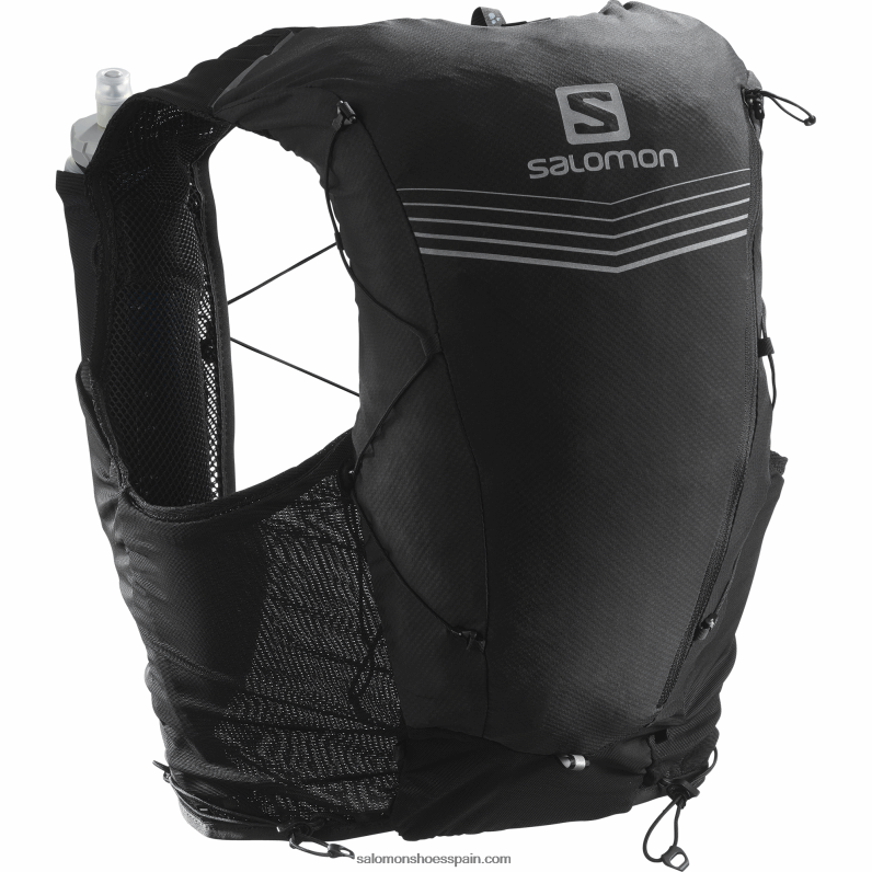 chaleco de running hombre con petacas incluidas - adv skin 12 Salomon 00B0PZ354 negro