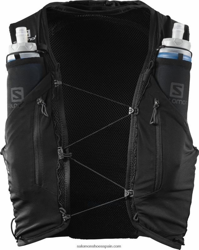 chaleco de running hombre con petacas incluidas - adv skin 12 Salomon 00B0PZ354 negro