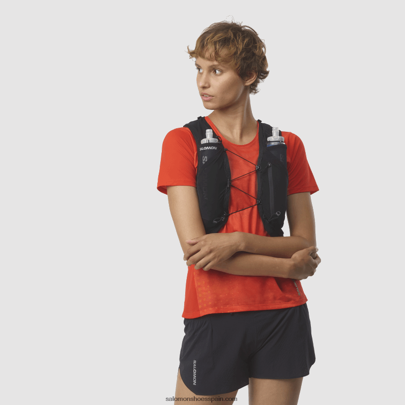 chaleco de running hombre con petacas incluidas - adv skin 5 Salomon 00B0PZ317 negro/ébano
