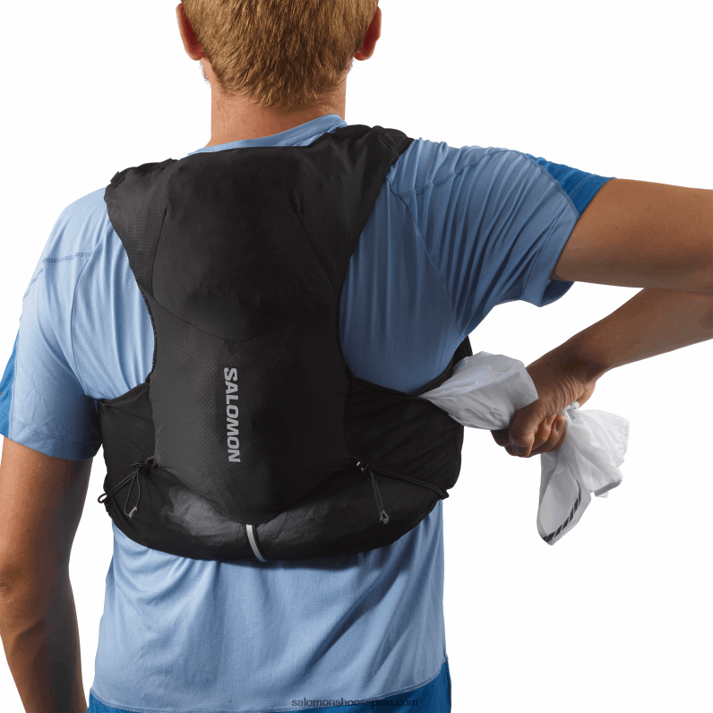 chaleco de running hombre con petacas incluidas - adv skin 5 Salomon 00B0PZ317 negro/ébano