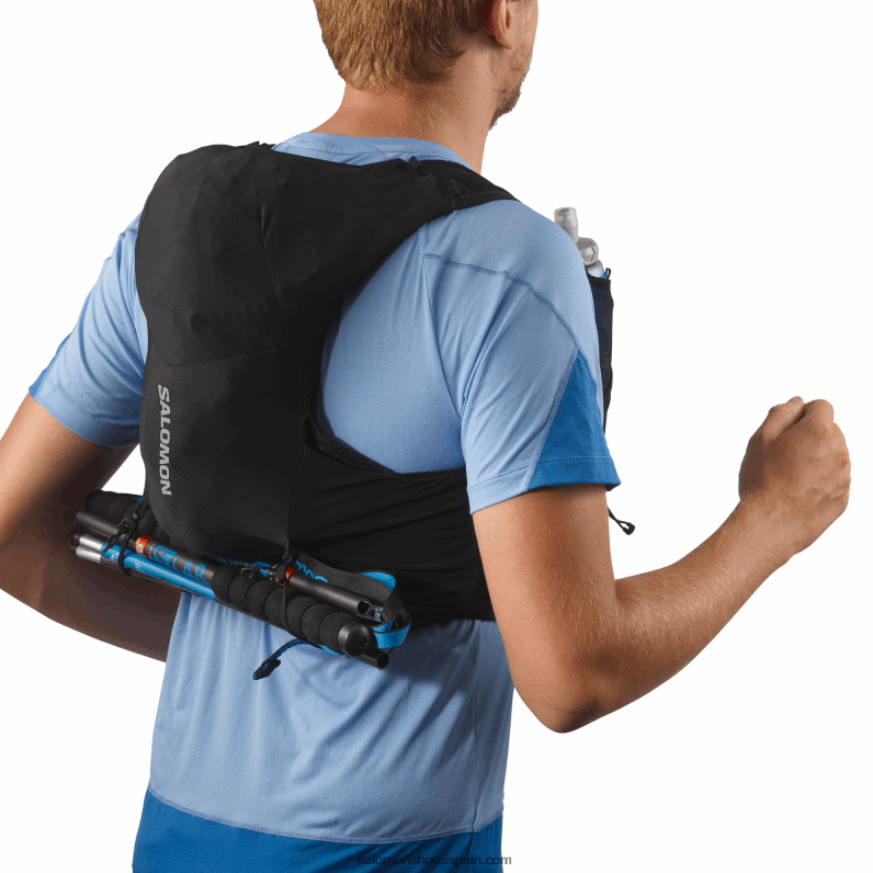 chaleco de running hombre con petacas incluidas - adv skin 5 Salomon 00B0PZ317 negro/ébano