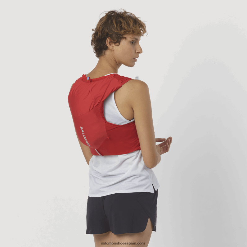 chaleco de running hombre con petacas incluidas - adv skin 5 Salomon 00B0PZ320 bayas de goji/ébano