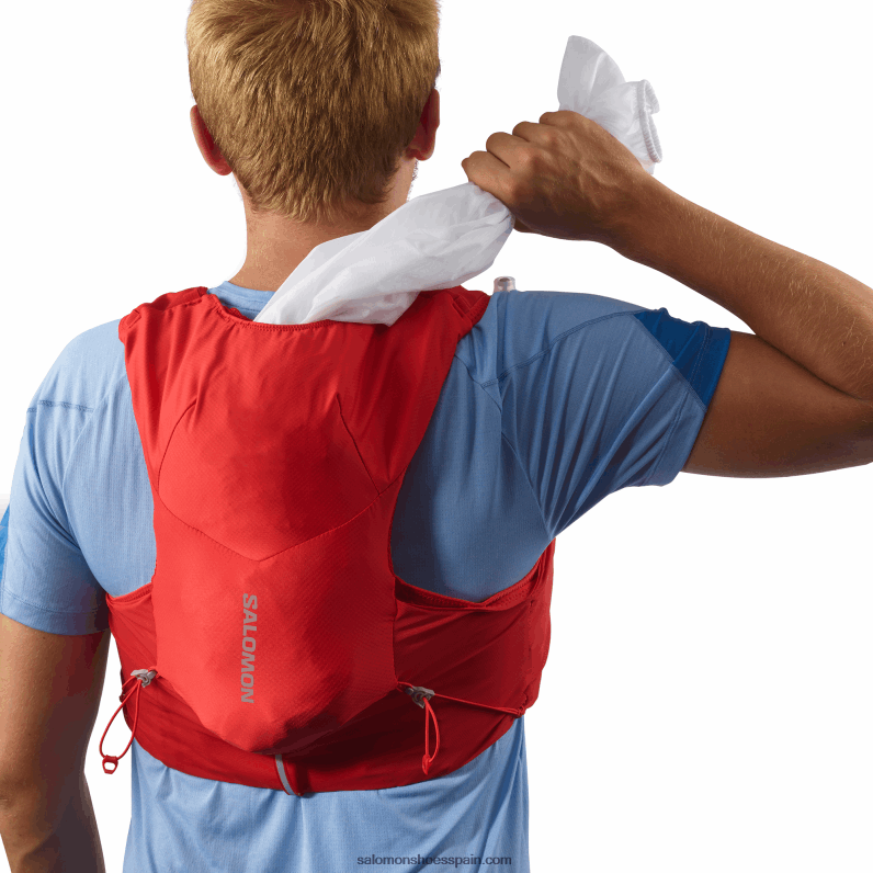chaleco de running hombre con petacas incluidas - adv skin 5 Salomon 00B0PZ320 bayas de goji/ébano