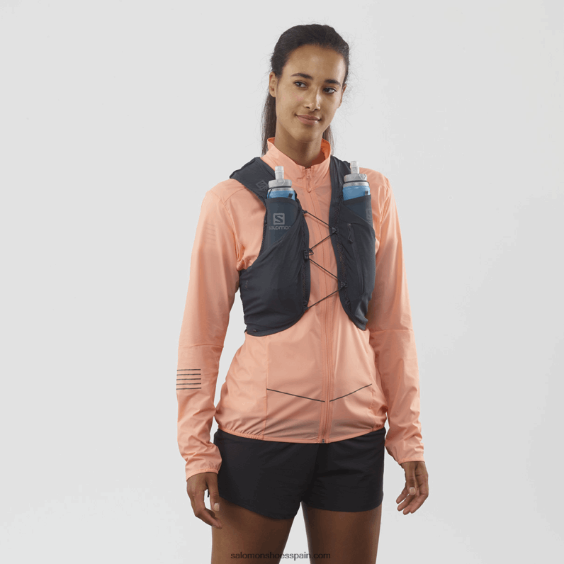 chaleco de running hombre con petacas incluidas - adv skin 5 Salomon 00B0PZ356 ébano