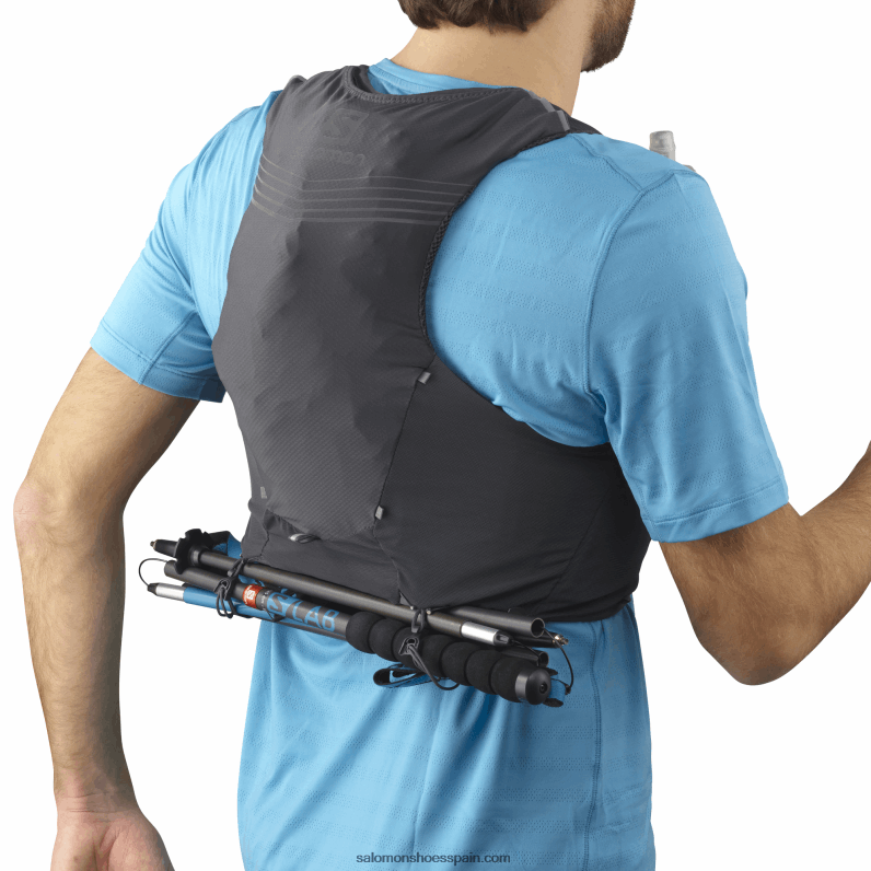 chaleco de running hombre con petacas incluidas - adv skin 5 Salomon 00B0PZ356 ébano