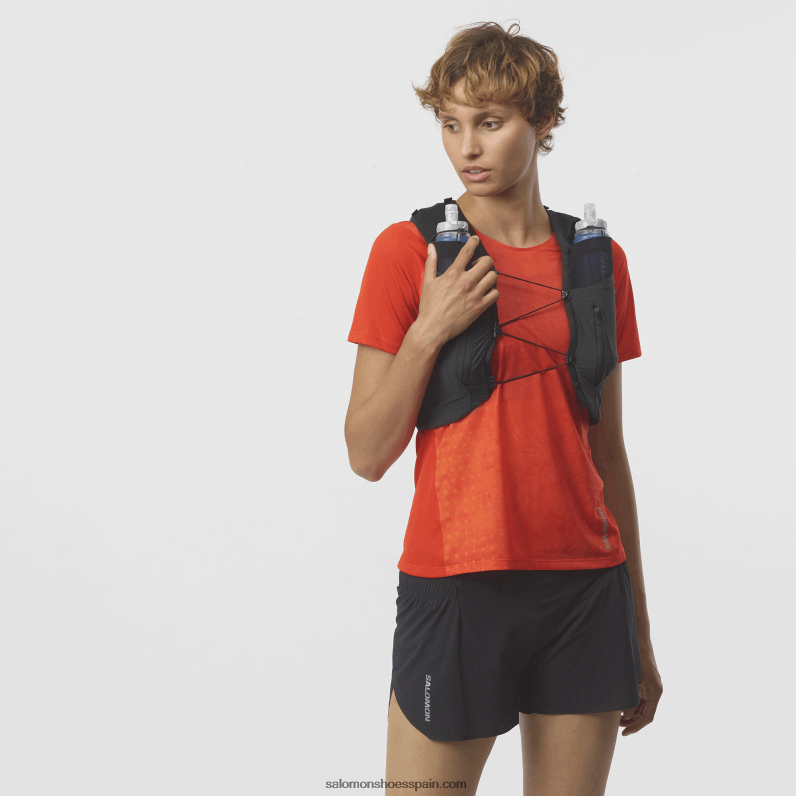 chaleco de running para hombre con petacas incluidas - sense pro 10 Salomon 00B0PZ341 negro/ébano