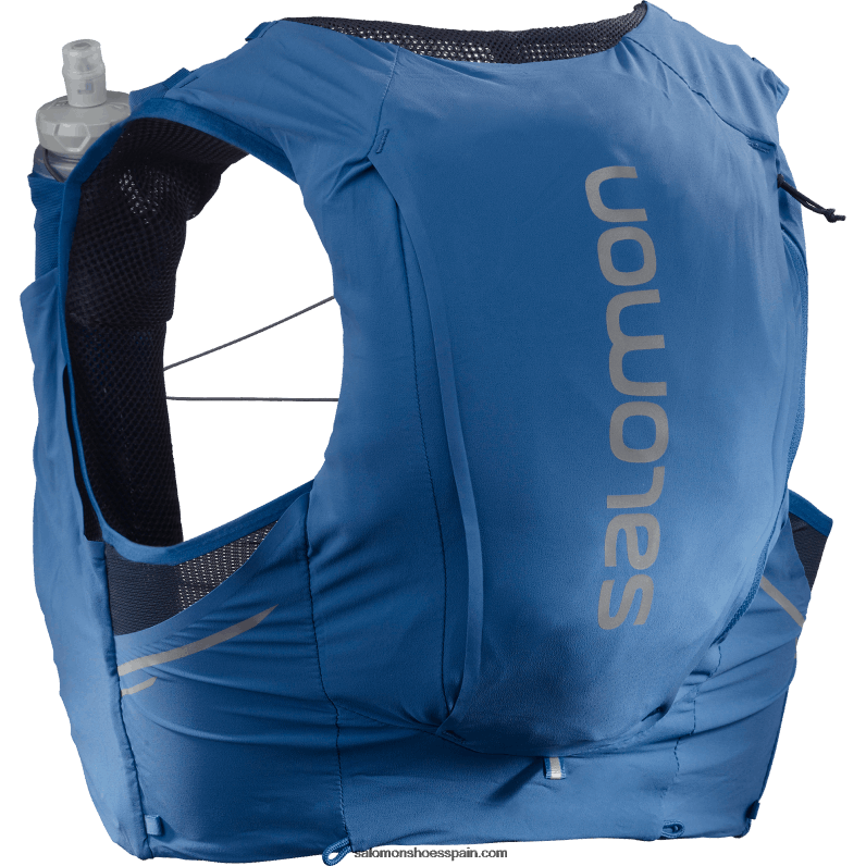 chaleco de running para hombre con petacas incluidas - sense pro 10 Salomon 00B0PZ343 azul náutico/ébano/índigo humor