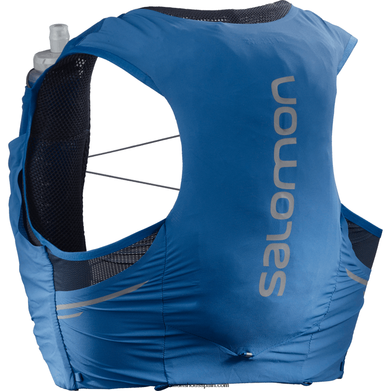 chaleco de running para hombre con petacas incluidas - sense pro 5 Salomon 00B0PZ337 azul náutico/ébano/índigo humor