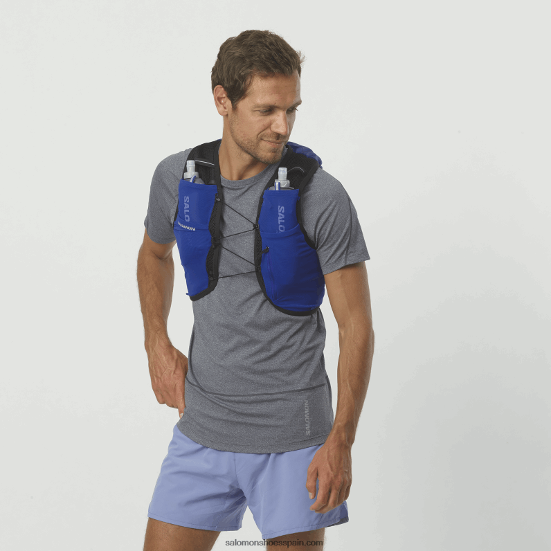 chaleco running hombre con petacas incluidas - active skin 8 Salomon 00B0PZ326 navegar por la web/negro