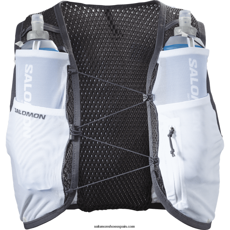 chaleco running hombre con petacas incluidas - active skin 8 Salomon 00B0PZ327 blanco/ébano