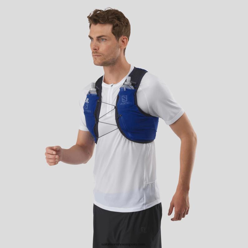 chaleco running hombre con petacas incluidas - piel activa 4 Salomon 00B0PZ328 azul náutico/índigo humor