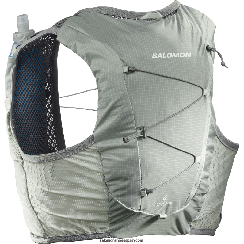 chaleco running hombre con petacas incluidas - piel activa 4 Salomon 00B0PZ329 hierro forjado/salvia sedona