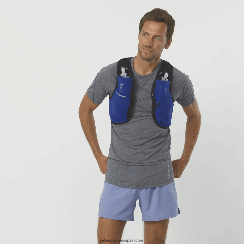 chaleco running hombre con petacas incluidas - piel activa 4 Salomon 00B0PZ332 navegar por la web/negro
