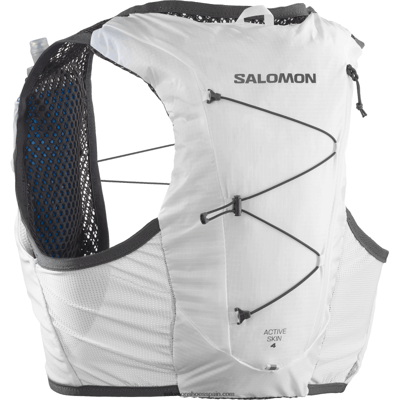 chaleco running hombre con petacas incluidas - piel activa 4 Salomon 00B0PZ333 blanco/ébano