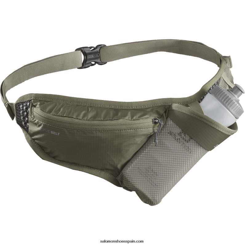 cinturon hombre con botella 3d incluida - active Salomon 00B0PZ345 verde oscuro/ébano