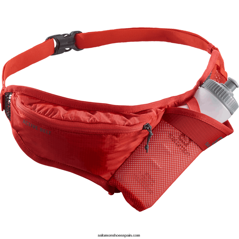 cinturon hombre con botella 3d incluida - active Salomon 00B0PZ346 rojo fuego/ébano