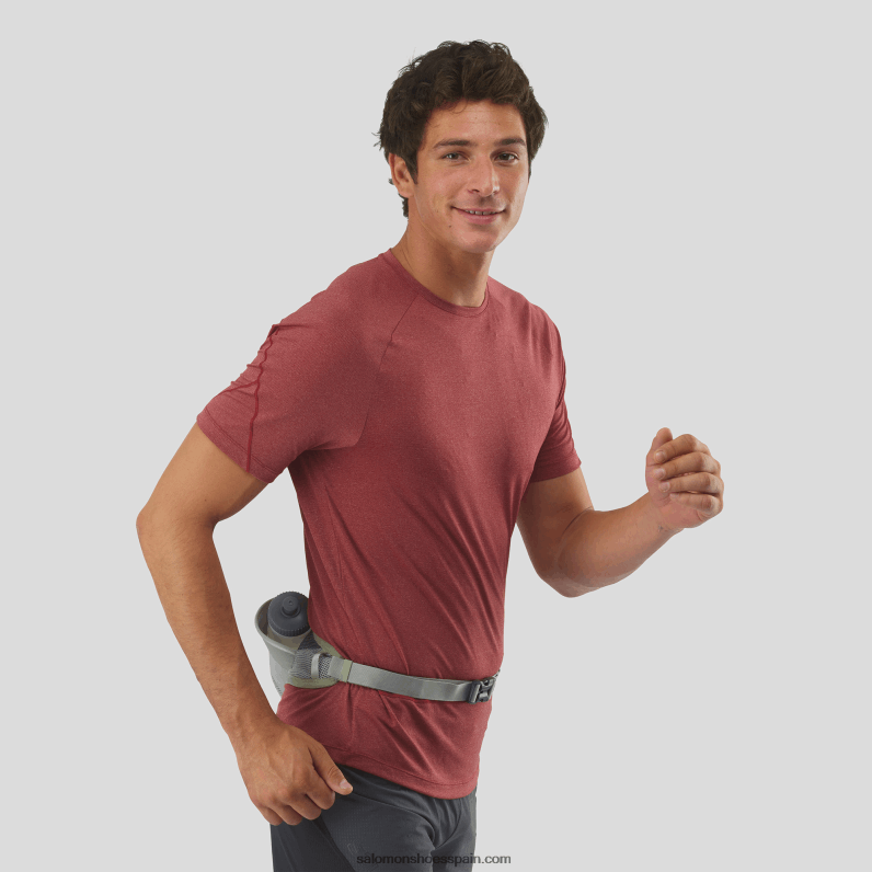 cinturon hombre con botella 3d incluida - active Salomon 00B0PZ347 hierro forjado/salvia sedona