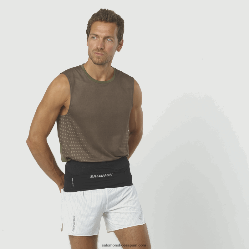 cinturon hombre - piel adv Salomon 00B0PZ352 negro/ébano