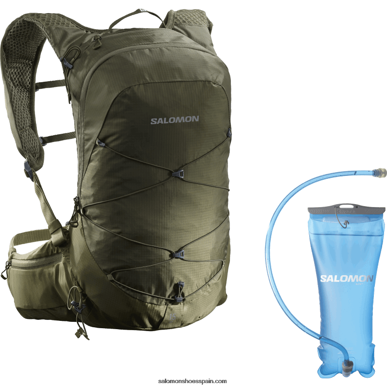 bolsa de senderismo para hombre - vejiga xt 15 Salomon 00B0PZ378 noche de aceitunas/aceite de martini