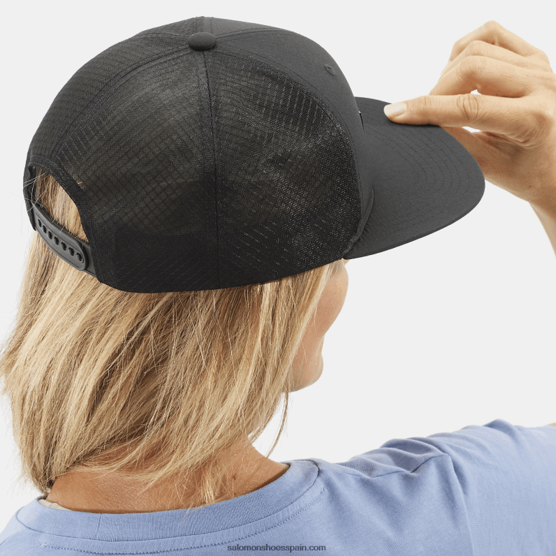 gorra plana de hombre - camionero Salomon 00B0PZ419 profundo negro
