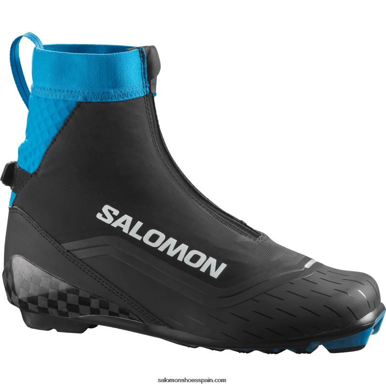 botas nórdicas clásicas de hombre - s/max carbon classic mv Salomon 00B0PZ693 negro/azul proceso