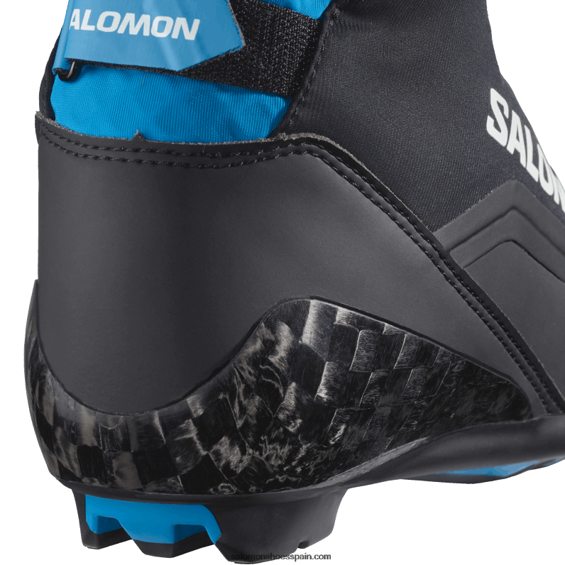 botas nórdicas clásicas de hombre - s/max carbon classic mv Salomon 00B0PZ693 negro/azul proceso