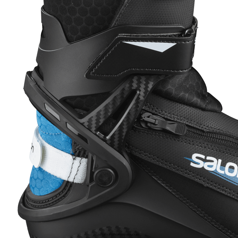 botas nórdicas clásicas de patinaje para hombre - pro combi pilot Salomon 00B0PZ699 azul marino oscuro/negro/azul proceso