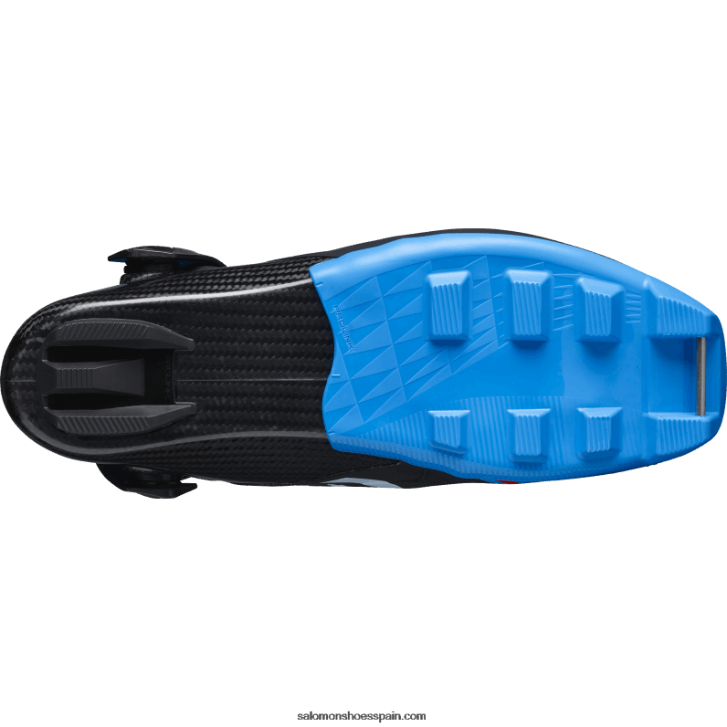 botas nordicas de patinaje para hombre - s/lab carbon skate el Salomon 00B0PZ697 negro/azul proceso