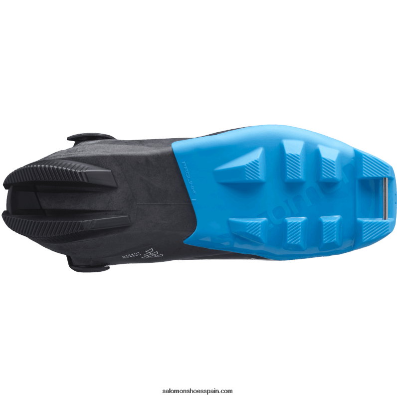 botas nordicas de patinaje para hombre - s/max carbon skate mv Salomon 00B0PZ690 negro/azul proceso