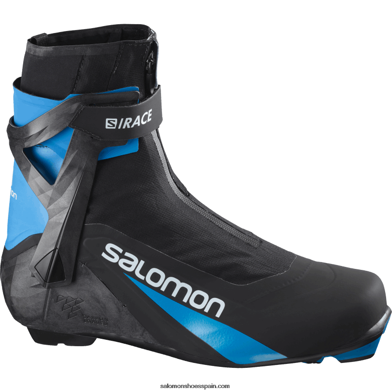 botas nordicas de patinaje para hombre - s/race carbon skate el Salomon 00B0PZ702 negro/azul proceso