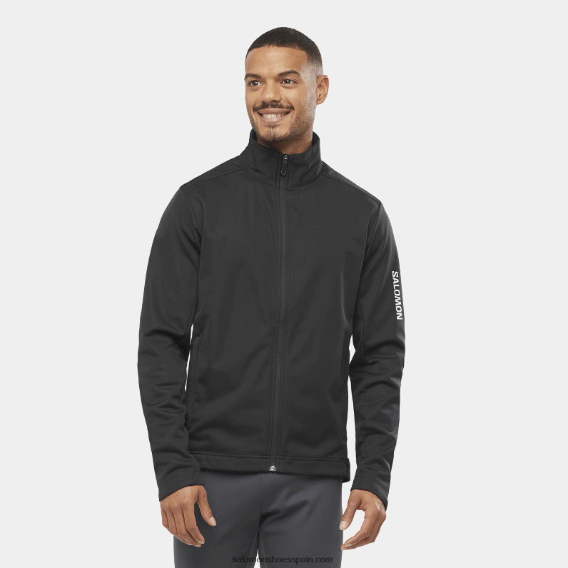 cortavientos para hombre - gore-tex infinium windstopper Salomon 00B0PZ733 profundo negro