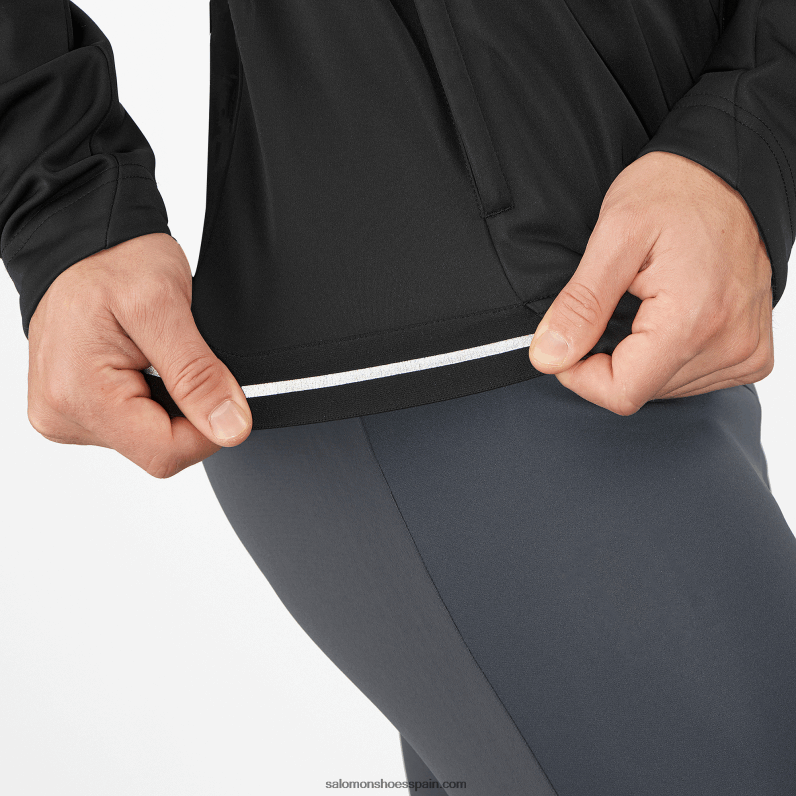 cortavientos para hombre - gore-tex infinium windstopper Salomon 00B0PZ733 profundo negro