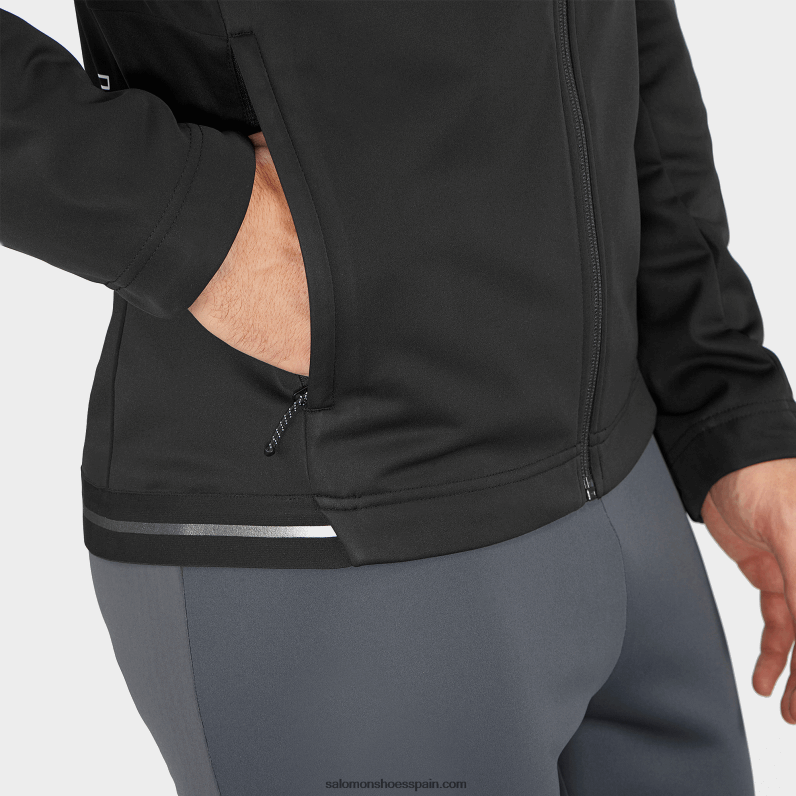 cortavientos para hombre - gore-tex infinium windstopper Salomon 00B0PZ733 profundo negro