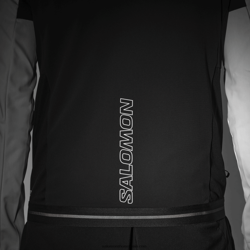 cortavientos para hombre - gore-tex infinium windstopper Salomon 00B0PZ734 blanco/negro intenso