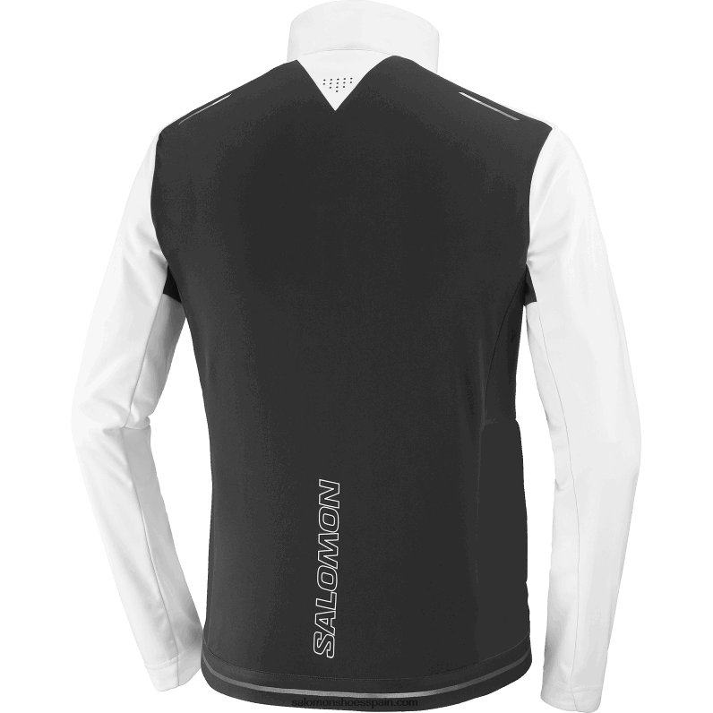 cortavientos para hombre - gore-tex infinium windstopper Salomon 00B0PZ734 blanco/negro intenso
