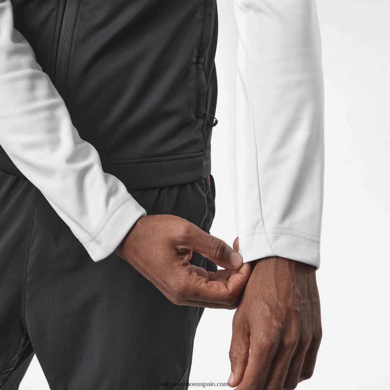 cortavientos para hombre - gore-tex infinium windstopper Salomon 00B0PZ734 blanco/negro intenso