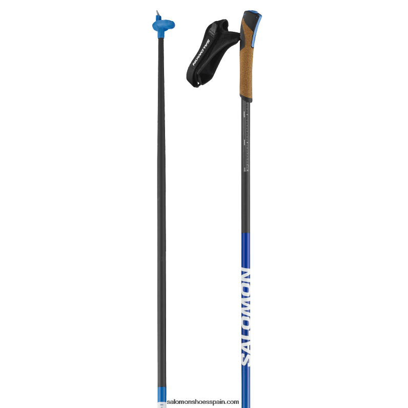 Bastones nórdicos clásicos de patinaje masculino - s/lab carbon click kit Salomon 00B0PZ728 raza azul