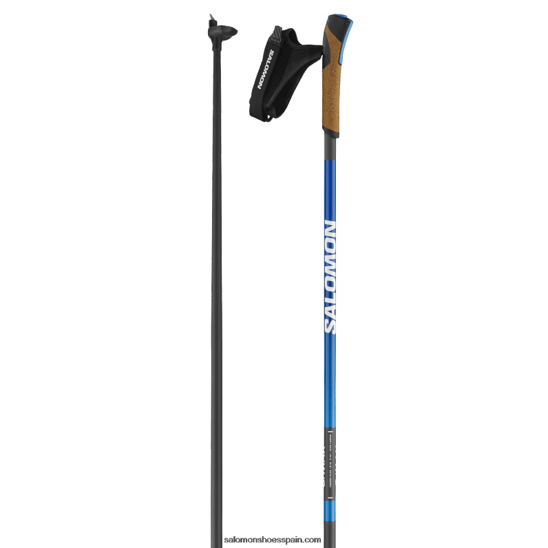 Bastones nórdicos clásicos de patinaje masculino - s/max carbon click Salomon 00B0PZ725 raza azul