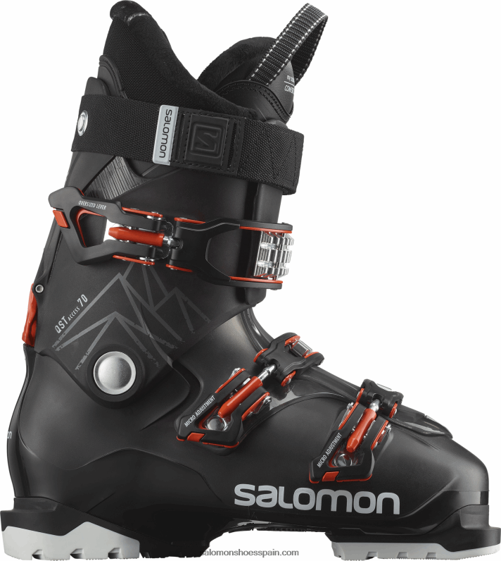 botas all-mountain hombre - qst access 70 Salomon 00B0PZ1239 negro/antracita translúcido/naranja