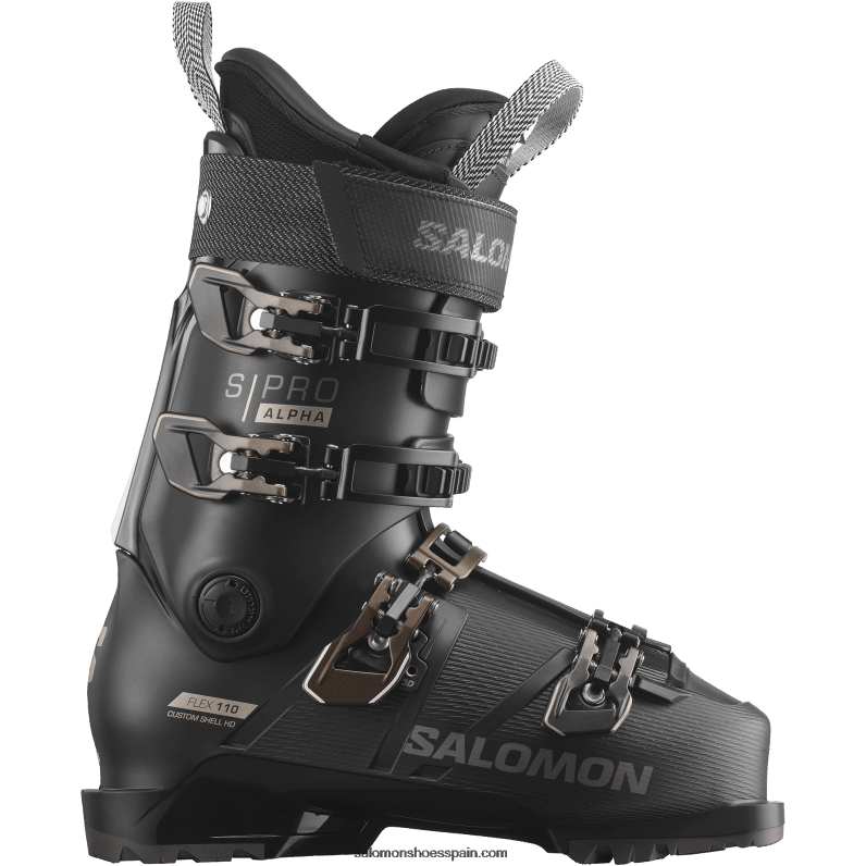 botas de pista para hombre - s/pro alpha 110 Salomon 00B0PZ1237 negro/metal titanio