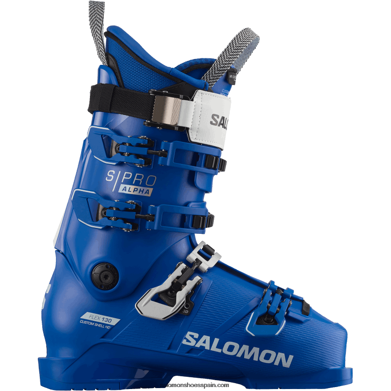 botas de pista para hombre - s/pro alpha 130 el Salomon 00B0PZ1215 carrera azul/blanco
