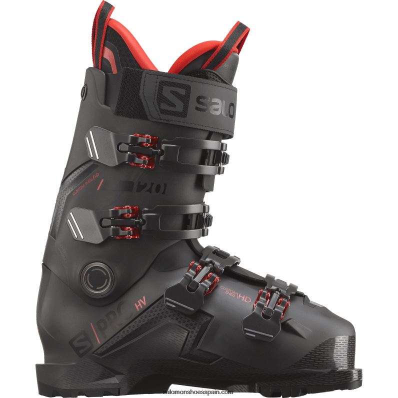botas de pista para hombre - s/pro hv 120 Salomon 00B0PZ1228 belluga metalizado/rojo metalizado