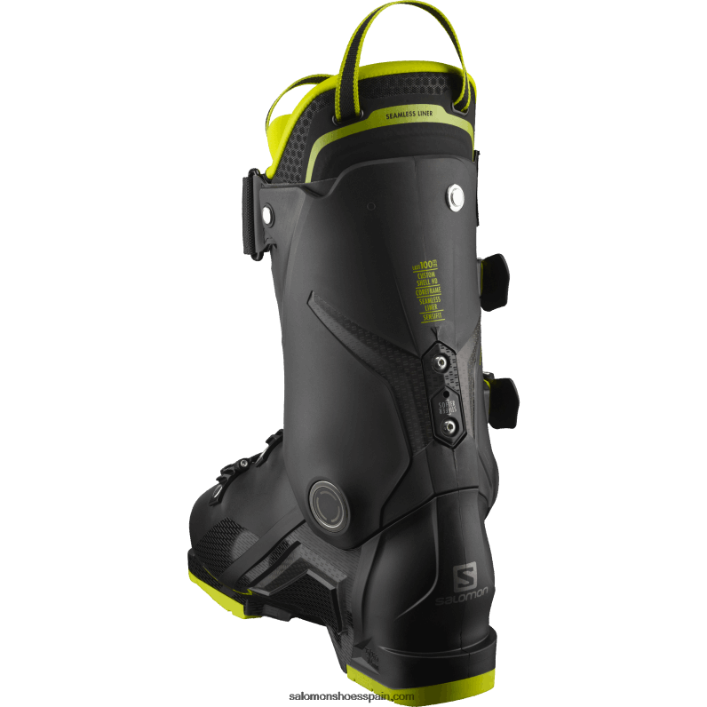 botas de pista para hombre - s/pro mv 110 Salomon 00B0PZ1231 negro/verde ácido/plata oscuro metallics05